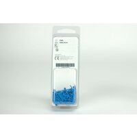 G-Wedges blau Plastik Klein 100St