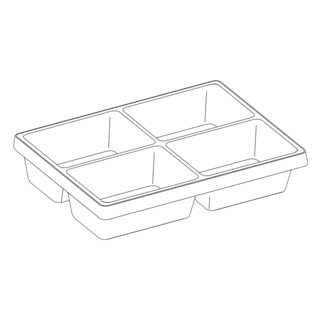 Schubladeneinsatz 12E-80-4 St