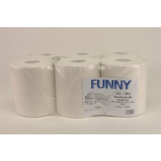 Handtuchrolle 20cm 1lg weiß 6Rollen