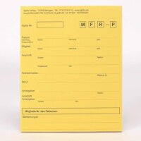 Anschriftblatt gelb A5 sk 50St