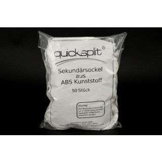 Quicksplit Sekundärsokel weiß Kusto 50St