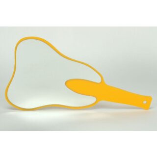 Handspiegel "Zahn" gelb Länge 27cm St