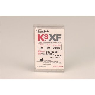 K3 XF NiTi File .25/.10 30mm  6St