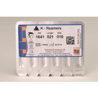 tg K-Reamers 21mm Size 010 6pcs