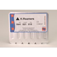 tg K-Reamers 21mm Size 015 6pcs