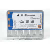 tg K-Reamers 21mm Size 050 6pcs