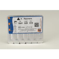 tg K-Reamers 25mm Size 015 6pcs