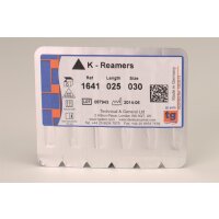 tg K-Reamers 25mm Size 030 6pcs