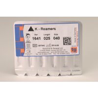 tg K-Reamers 25mm Size 040 6pcs