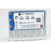 tg K-Reamers 25mm Size 060 6pcs