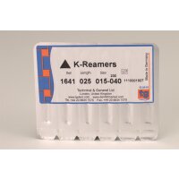 tg K-Reamers 25mm Size 15-40 6pcs
