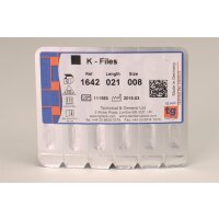 tg K-Files 21mm Size 008 6pcs
