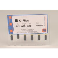 tg K-Files 25mm Size 080 6pcs