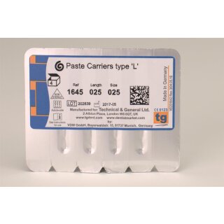 tg Paste Carrier 25mm Size 025 4pcs