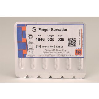 tg Finger Spreader 25mm Size 035 6pcs