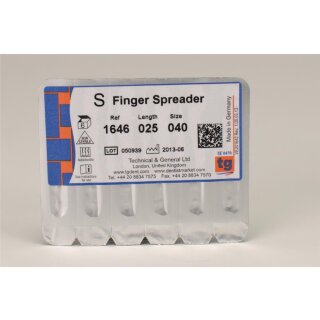 tg Finger Spreader 25mm Size 040 6pcs
