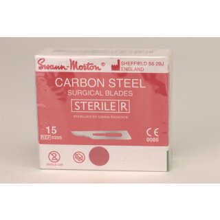 Skalpellklingen Swann Morton carbon 15