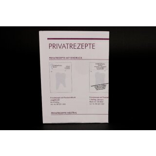 Privatrezepte  A6  blanko geblockt 100St