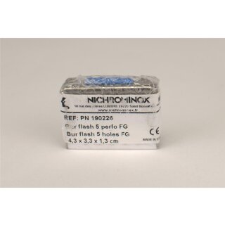 Bur Flash 5 Holes FG blau St