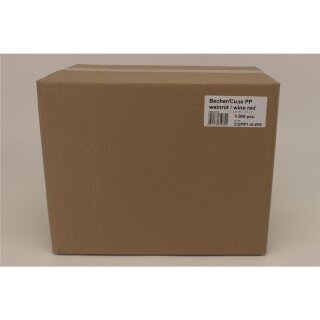 Mundspülbecher 200ml weinrot 1000St