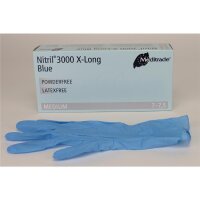 Nitril 3000 pdfr Gr.M blau x-long 100St
