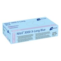 Nitril 3000 pdfr Gr.M blau x-long 100St
