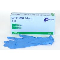 Nitril 3000 pdfr Gr.L blau x-long 100St