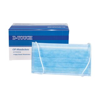 d-touch Mundschutz blau latexfrei 50St