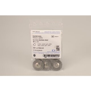 Stahlbürsten CrNi 21mm rostfrei 10St