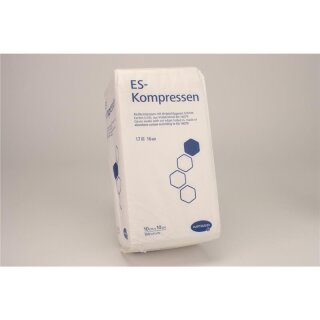 ES-Kompresse 10x10cm unster. 16f 100St