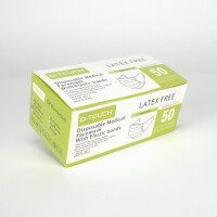 d-touch Mundschutz grün latexfrei 50St