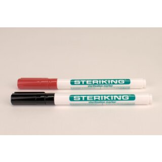 Steriking Marker ungiftig rot+schwarz2St