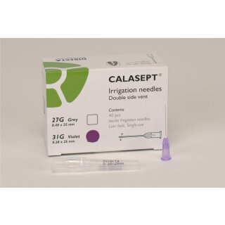 CALASEPT Spülkanüle 31G violett 25St