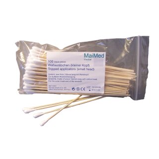 Wattestäbchen 15cm Ø4mm unster. 100St