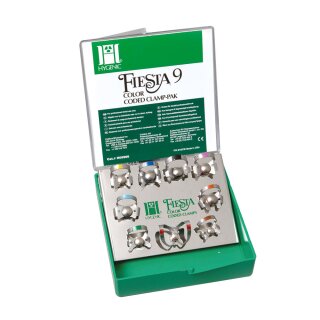 Fiesta Kofferdam-Klammern m.F.9-Set