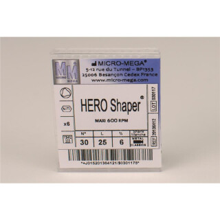 Hero Shaper 25mm Gr.30 6% 6St