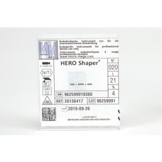 Hero Shaper 21mm Gr.20 4% 6St