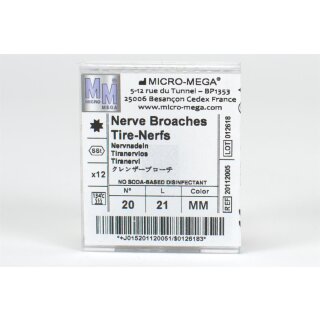 Nervnadeln 421 Gr.20 kurz m.Spiralgr.Dtz