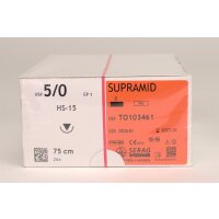 Supramid schwarz 5/0 HS-15   2Dtz