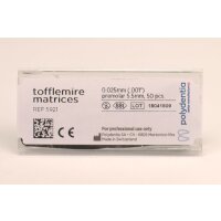 Tofflemire Matr.0,025 5,5mm bleitot 50St