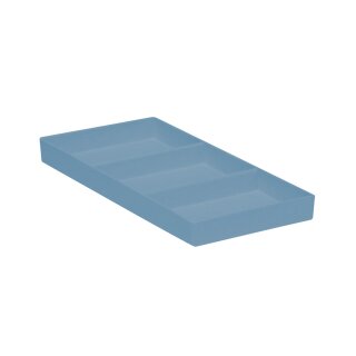 Cabinet Tray mit 3 Fächern blau St