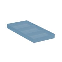 Cabinet Tray mit 3 Fächern blau St