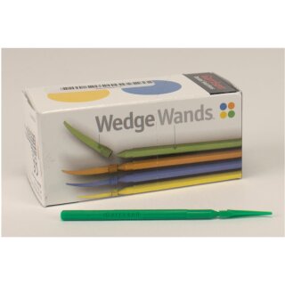 Wedge Wands opak grün groß 100St