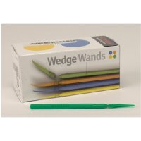 Wedge Wands opak grün groß 100St