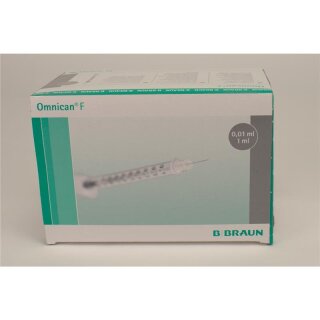 Omnican F Feindos.+Kanüle 1ml 100St