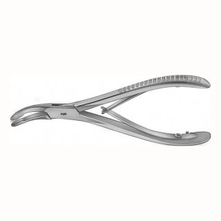 Hohlmeisselzange 4,2/155mm gebogen St