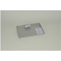 Tray Deckel Alu ungelocht silber 28x18St