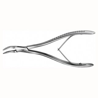 Hohlmeisselzange 2,4/150mm geb. 45° St