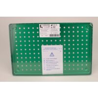 Tray Boden Alu gelocht grün 28x18 St