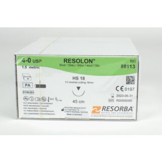 Resolon Monofil blau 4/0 HS18  3Dtz